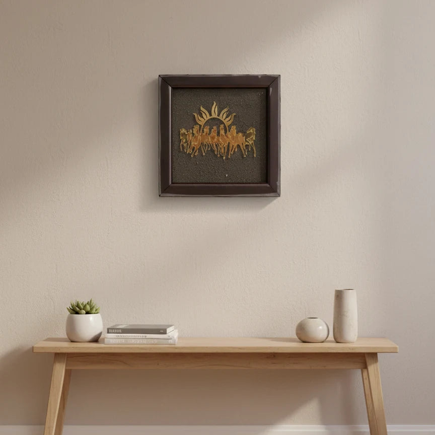 7 Horse Pyrite Frame