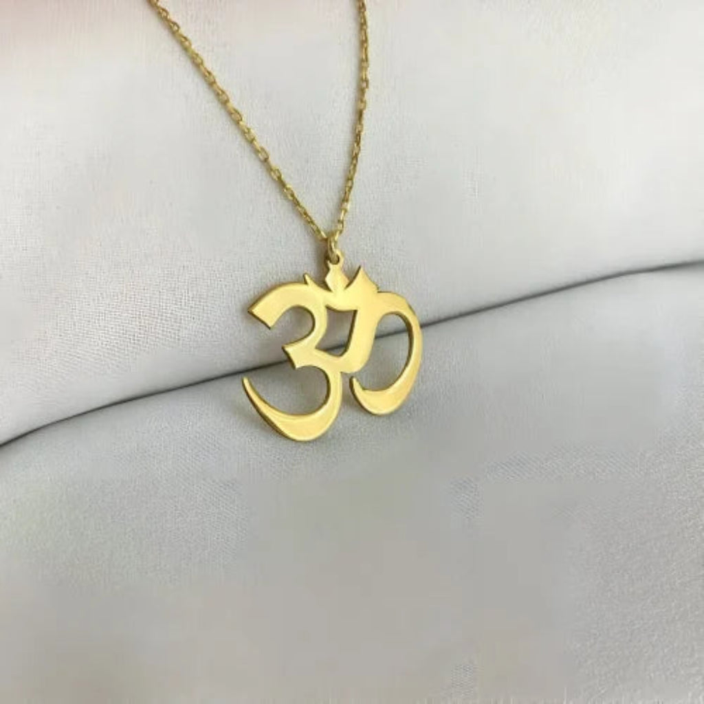 Gold Plated Om Spiritual Pendant