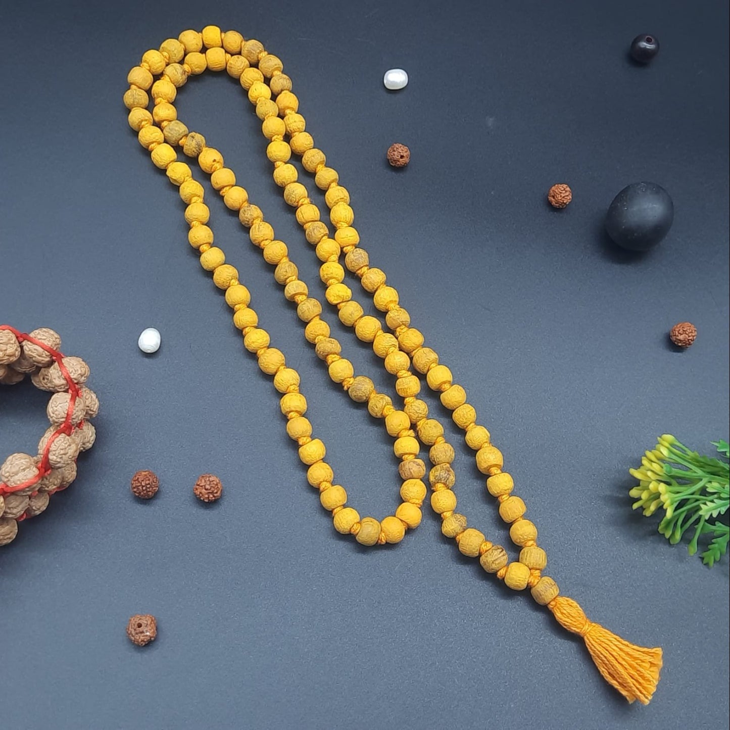 Haldi Mala/ Natural Turmeric Mala (7mm)