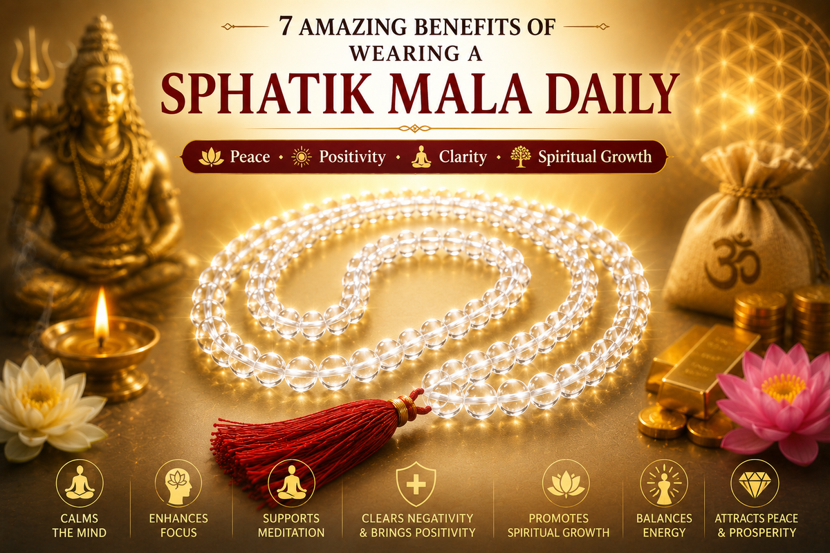 7 Amazing Benefits of Wearing a Sphatik Mala Daily
