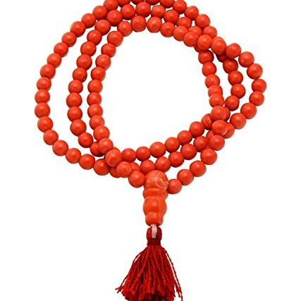 Italian Coral Mala/ Original Red Coral Rosary (4mm)