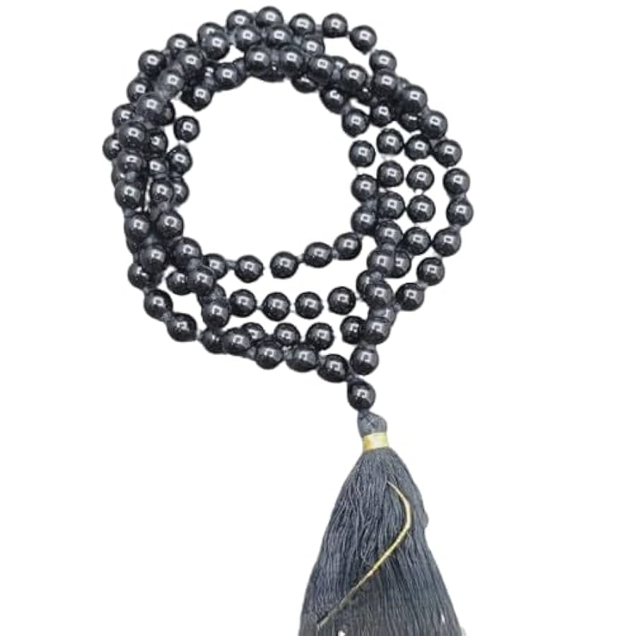 Grey Hakik Mala / Grey Agate Mala (8mm)