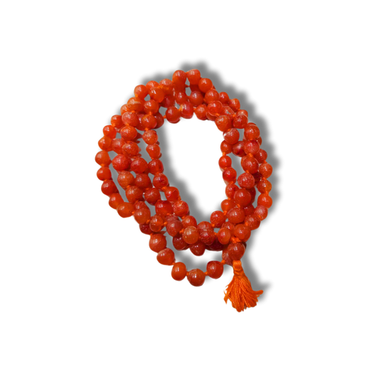 Red Hakik Mala/ Red Agate Mala (8mm)