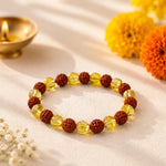 5MukhiRudrakshaYellowAventurineBracelet1