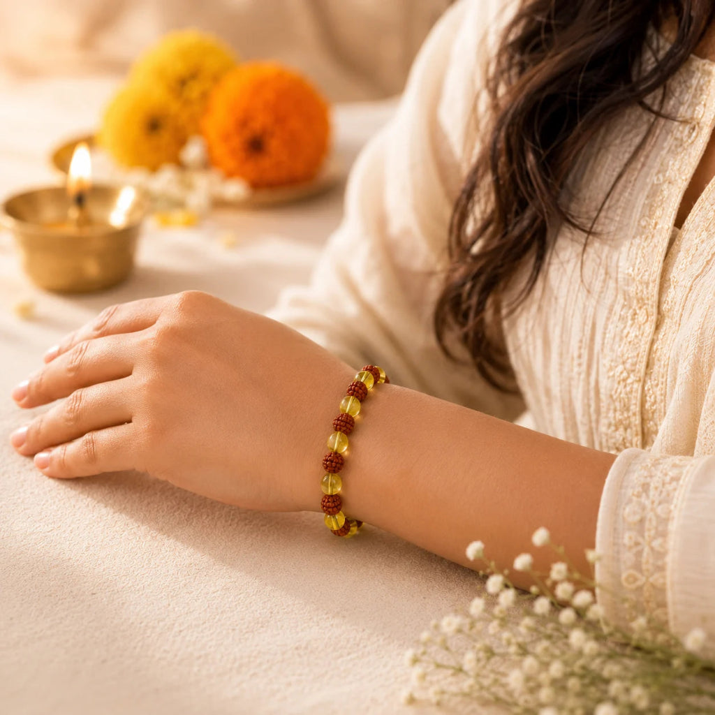 5MukhiRudrakshaYellowAventurineBracelet3