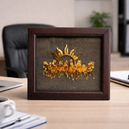 7 Horse Pyrite Frame