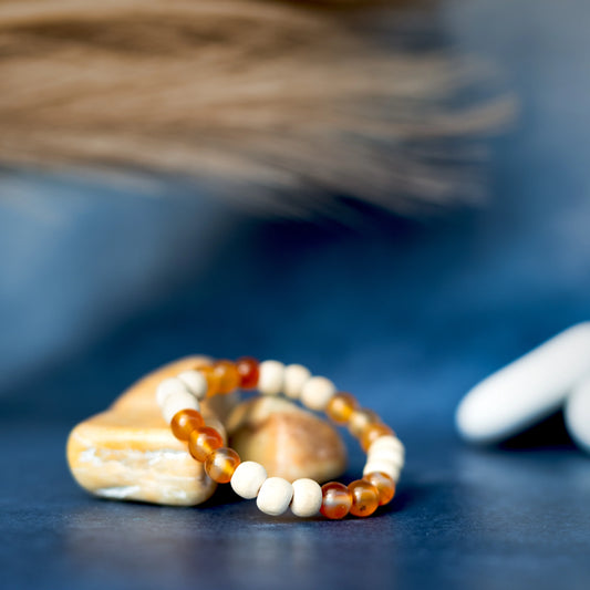 Tulsi Carnelian Energy Bracelet