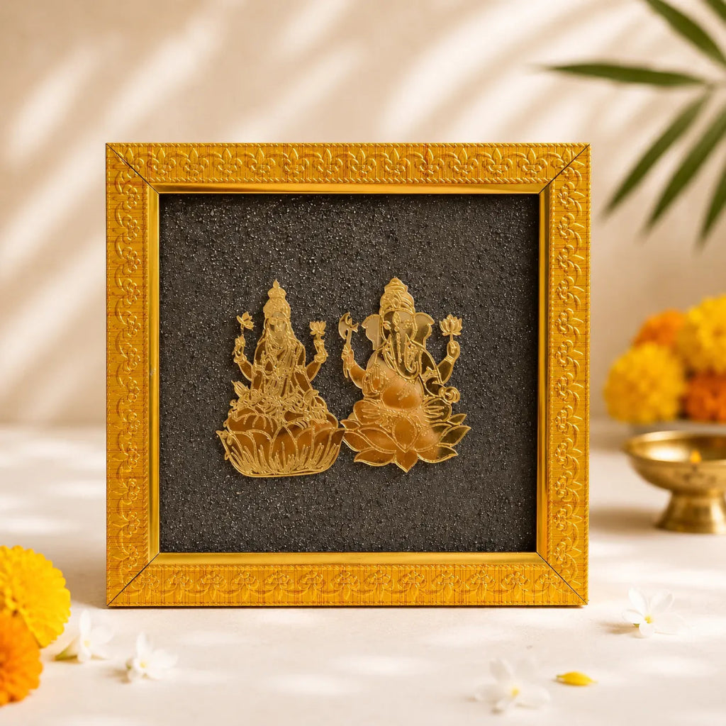 Ganesh-LakshmiPyriteFrame