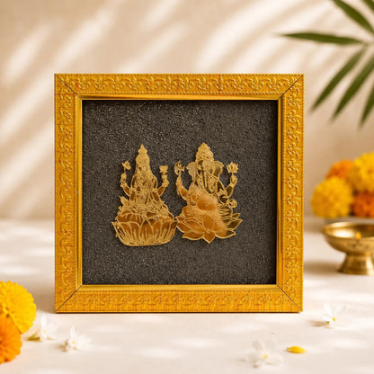 Ganesh-LakshmiPyriteFrame