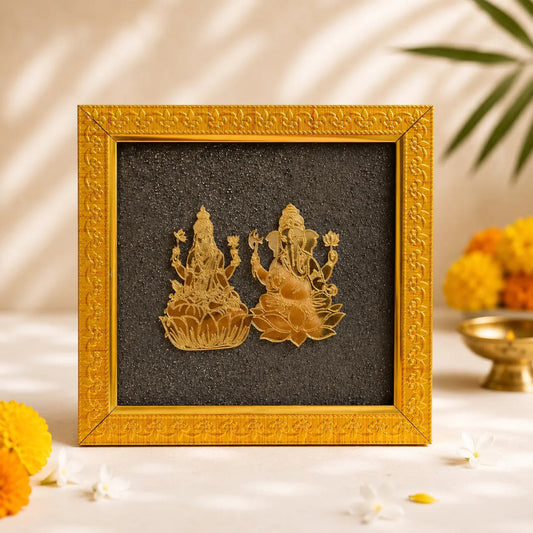 Ganesh-LakshmiPyriteFrame