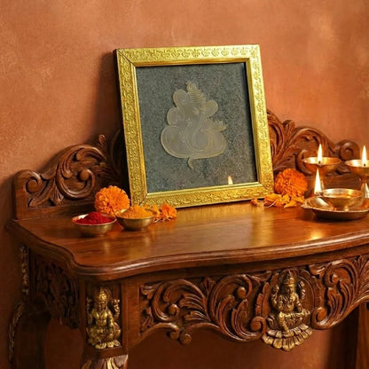 Ganesha Pyrite Frame