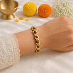 GoldPlatedRudrakshaChainBracelet2