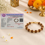 Gold_Capped_Rudraksha_Unisex_Bracelet_4
