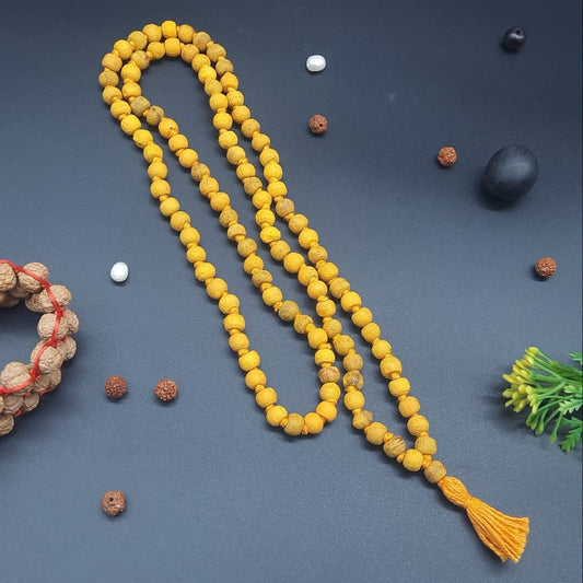 Haldi Mala Natural Turmeric Mala 7Mm