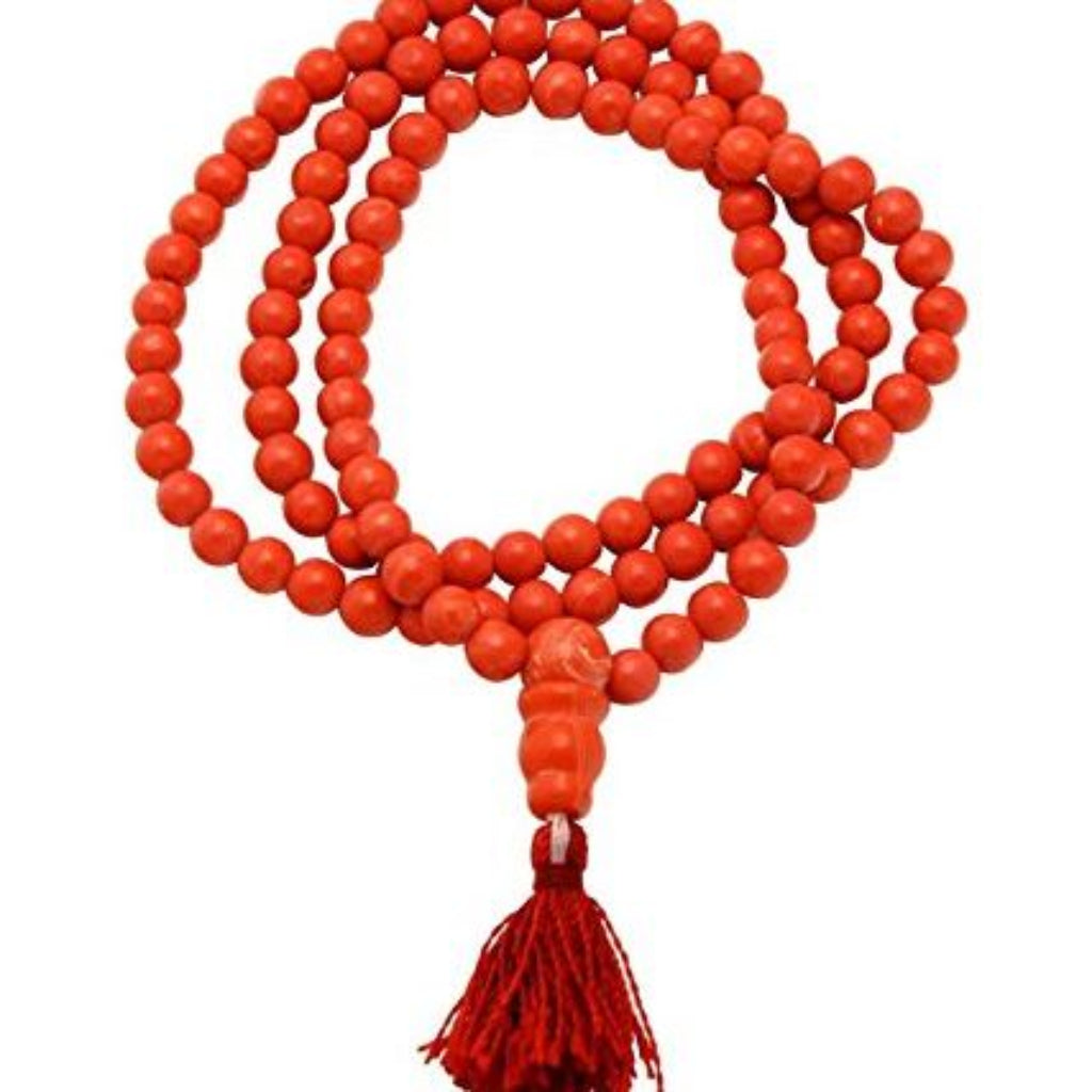 Italian Coral Mala Original Red Coral Rosary 4Mm