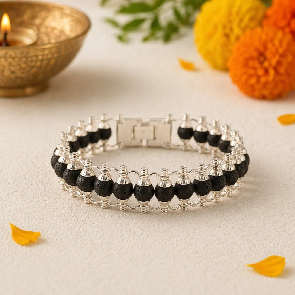 KarungaliSilverCaplingBraceletforMen