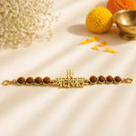 MahakaalGoldPlatedRudrakshaChainBracelet1