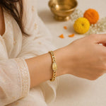Om Namah Shivay Gold-Plated Bracelet 3