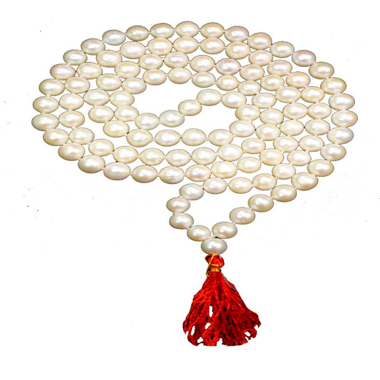 Pearl Mala Certified Cultured Pearl Rosary 7Mm