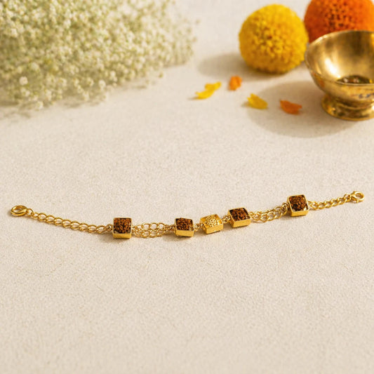 PremiumGoldPlatedRudrakshaBracelet_Unisex
