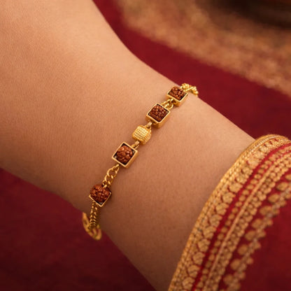 Premium_Gold_Plated_Rudraksha_Bracelet_Unisex_2