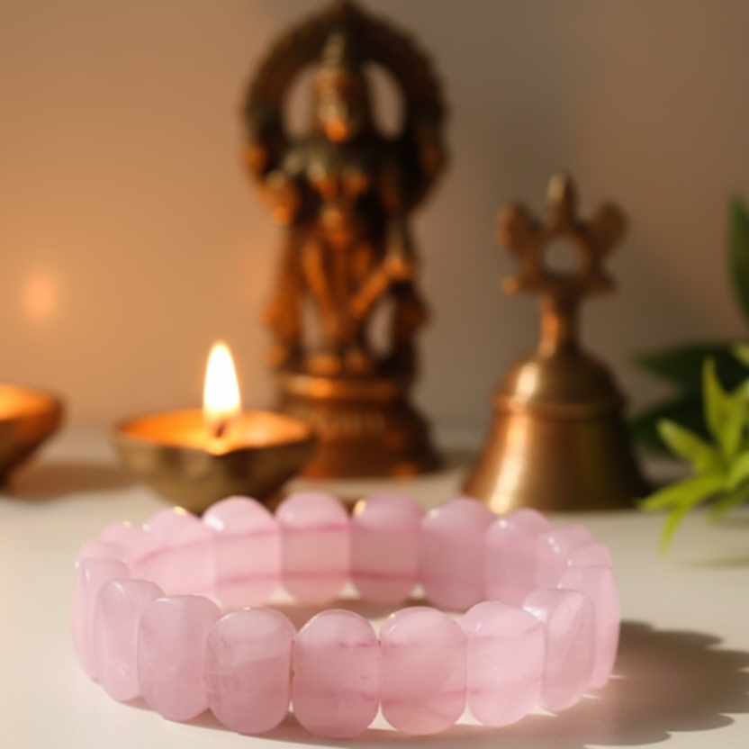 Rose Quartz Unisex Bracelet