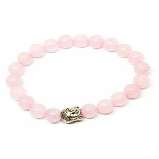Rose Quartz Buddha Love Bracelet
