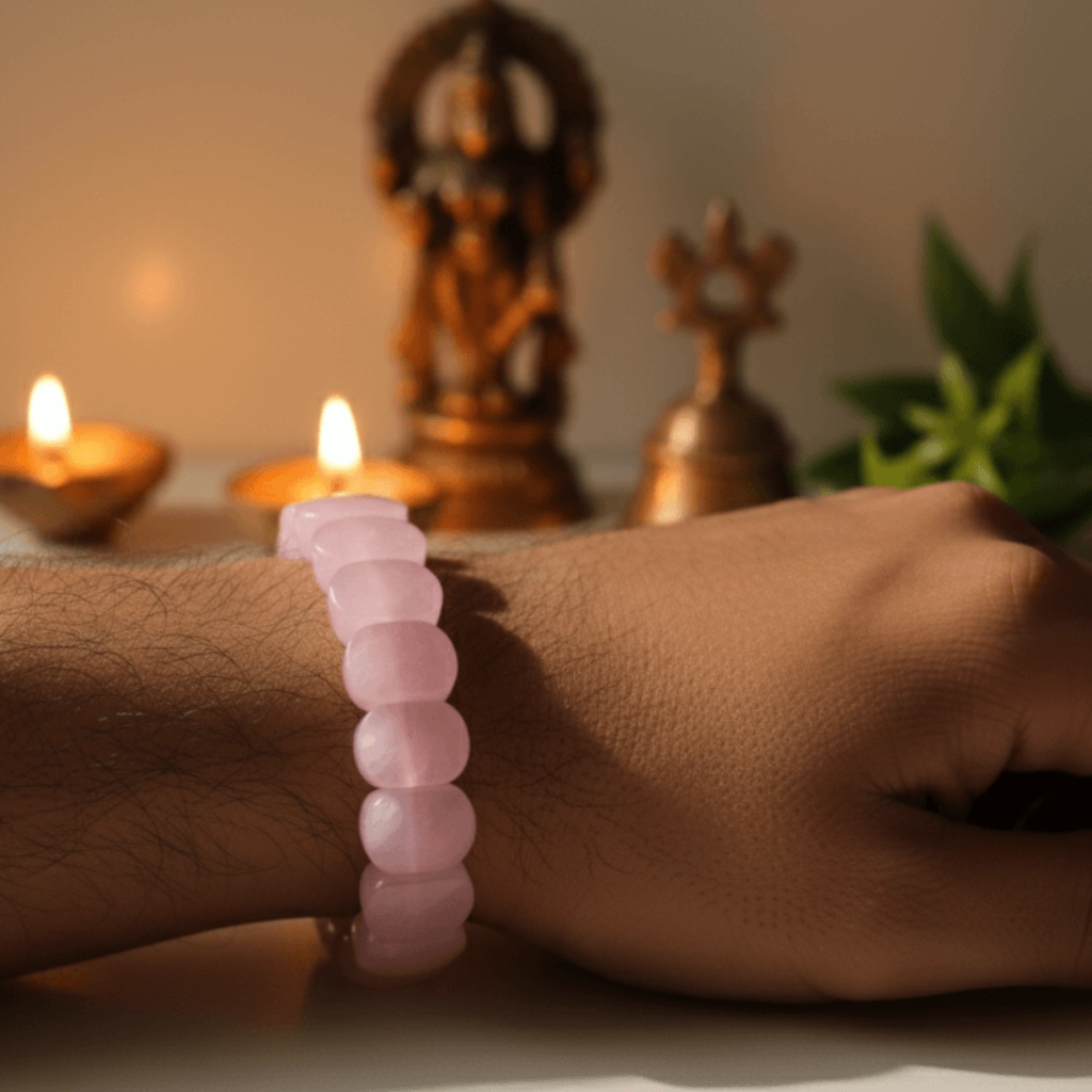 Rose Quartz Unisex Bracelet 1