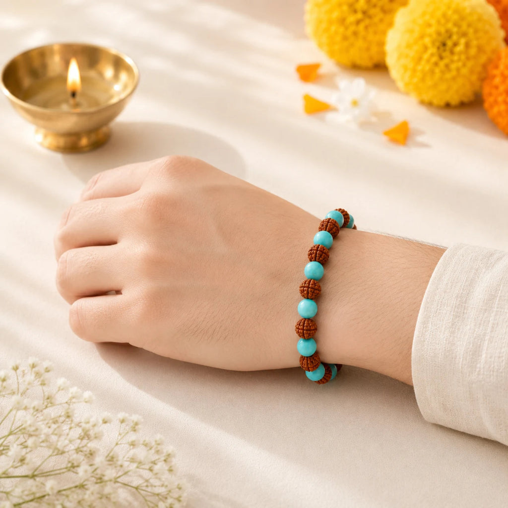 RudrakshaFirozaDivineBracelet3
