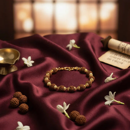 Women’s Rudraksha Steel Bracelet