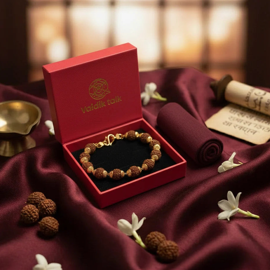 Women’s Rudraksha Steel Bracelet