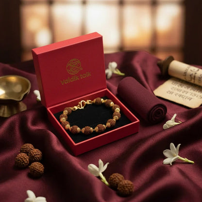 Women’s Rudraksha Steel Bracelet