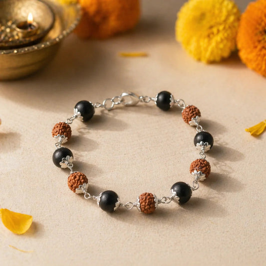 SilverPlatedRudraksha_KarungaliBracelet