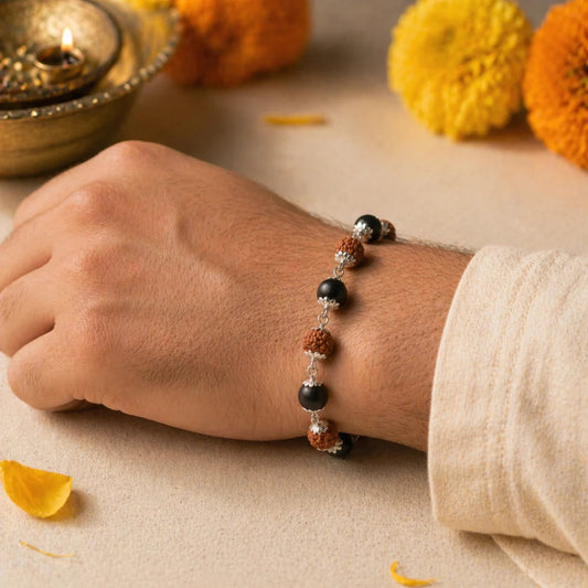SilverPlatedRudraksha_KarungaliBracelet1