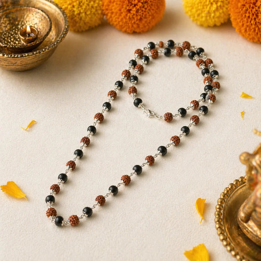SilverPlatedRudraksha_KarungaliMala