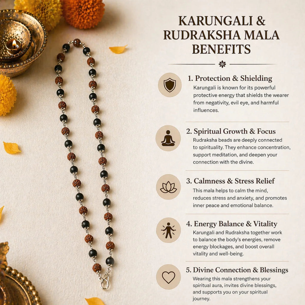 SilverPlatedRudraksha_KarungaliMala3