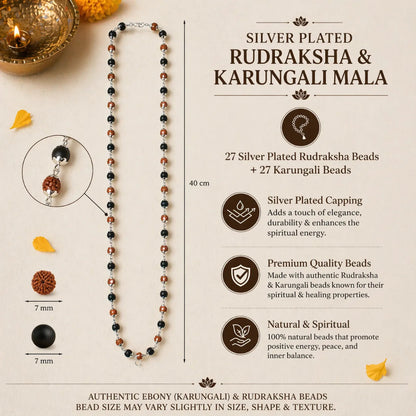 SilverPlatedRudraksha_KarungaliMala5