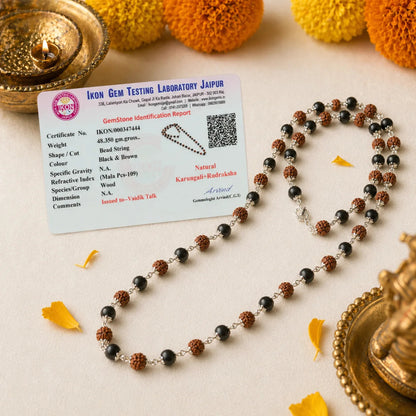 Silver_Plated_Rudraksha_Karungali_Mala