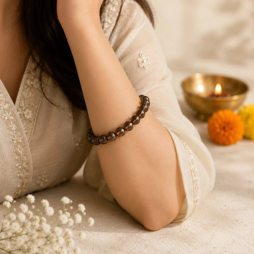 SmokyQuartzHealingBracelet3-10mm