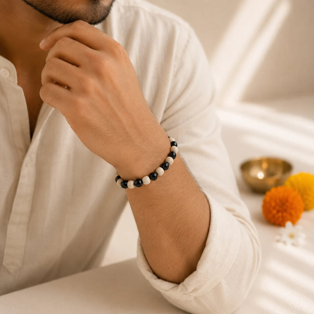 TulsiBlackAgateProtectionBracelet1