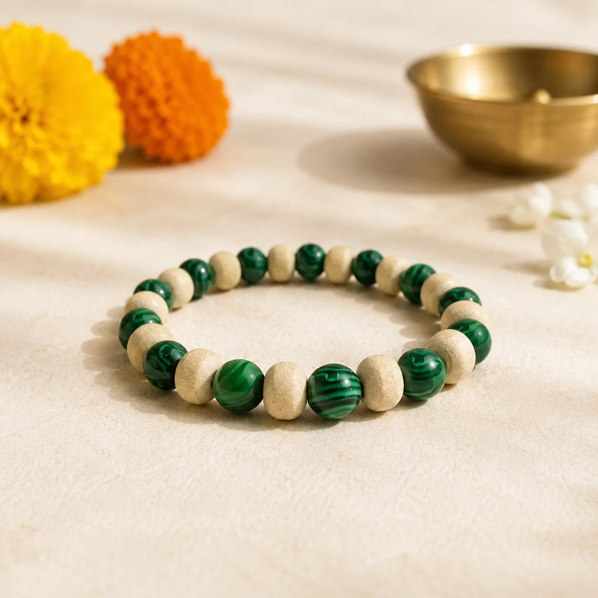 TulsiMalachiteHealingBracelet