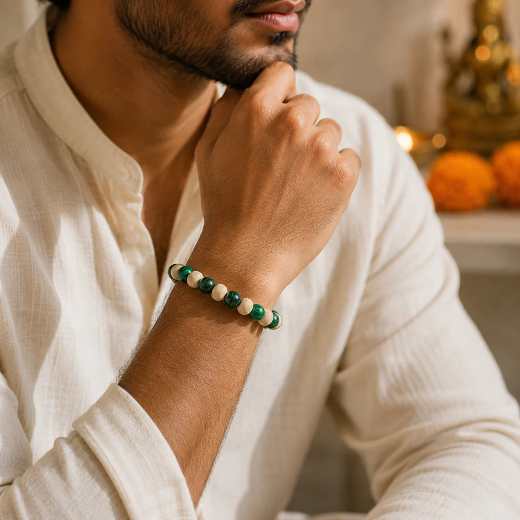 TulsiMalachiteHealingBracelet1