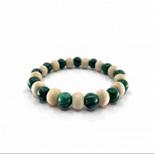 Tulsi Malachite Healing Bracelet