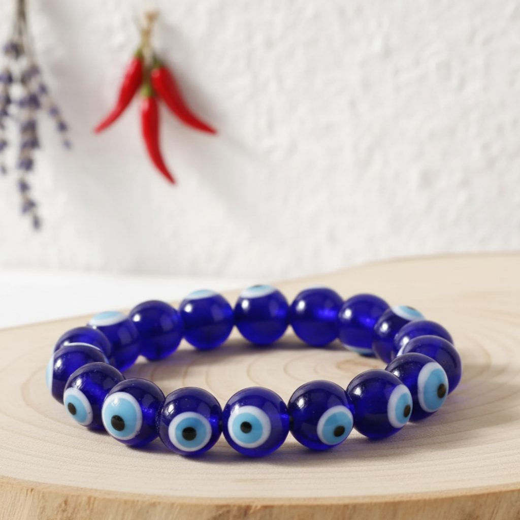 Unisex Evil Eye Protector Bracelet (8mm) 1