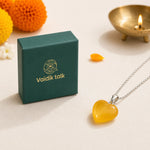YellowAgateHeartPendantforJoy
