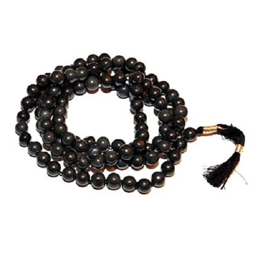 Black Hakik Mala / Black Agate Mala (8mm)
