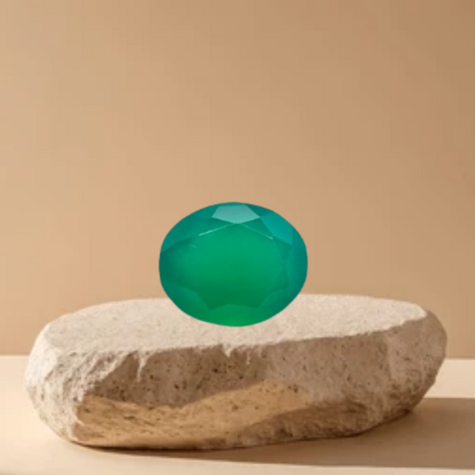 5 Ratti Natural Chalcedony (Green Onyx)