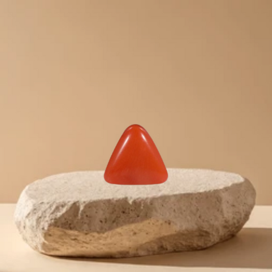 10 Ratti Triangular Red Coral