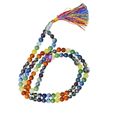 Multicolour Hakik Mala (6mm)
