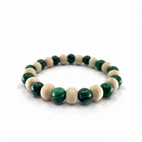 Tulsi Green Jade Luck Bracelet